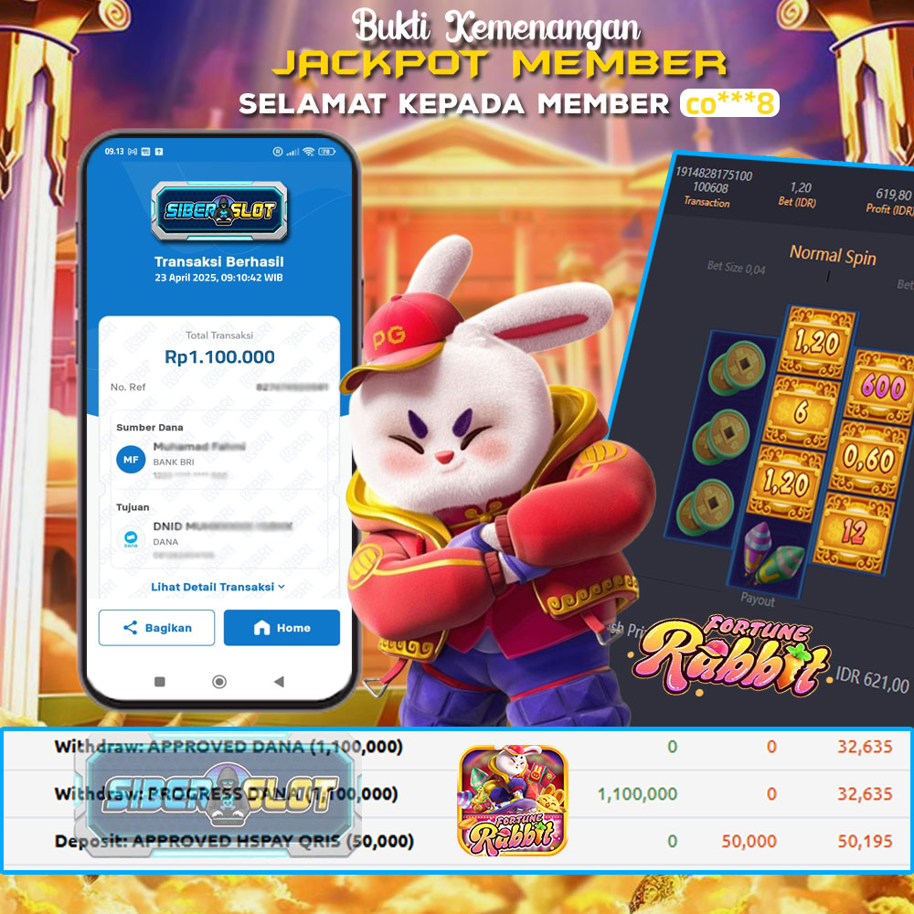 JACKPOT MAIN SLOT GACOR FORTUNE RABBIT 23 APRIL 2025