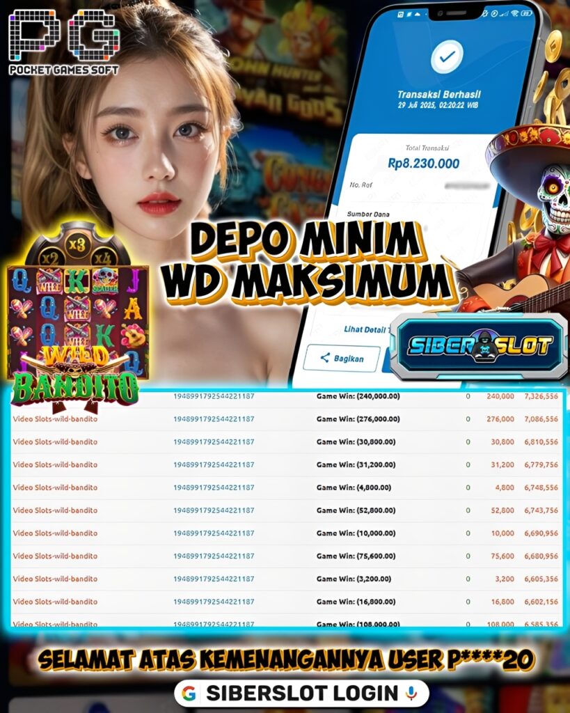 JACKPOT MAIN SLOT WILD BANDITO | 29 JULI 2025